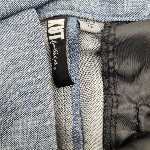 Kut from the Kloth Womens Size 12 Blue Dress Pants Polyester Rayon Blend - Picture 4 of 11